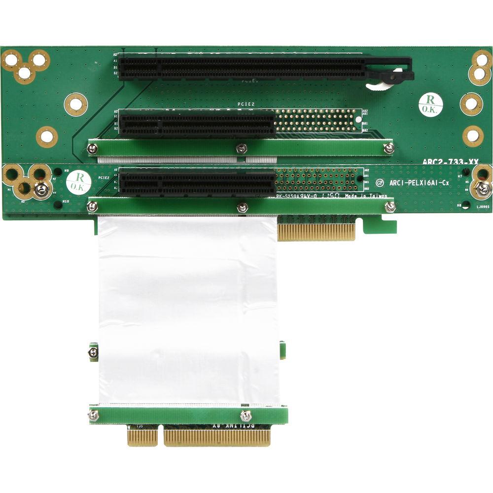 iStarUSA One PCIe x16 and Two PCIe x8 Riser Card