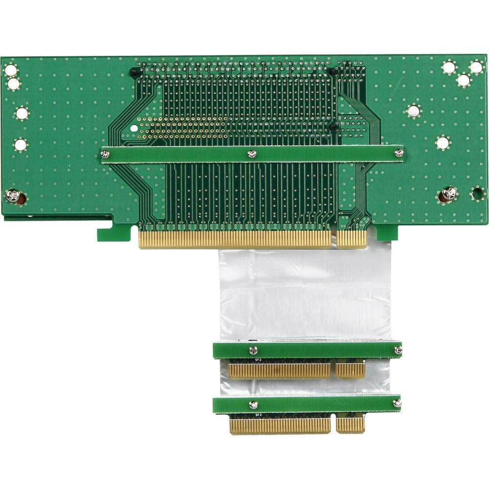 iStarUSA One PCIe x16 and Two PCIe x8 Riser Card