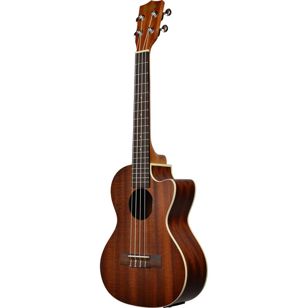 KALA KA-TE-C Satin Mahogany Tenor Cutaway Ukulele with EQ