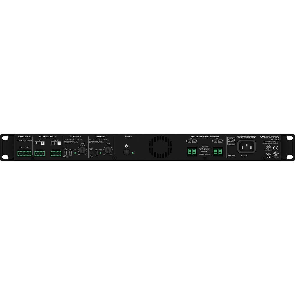 Lab.Gruppen E 2:2 E-Series 200W Amplifier