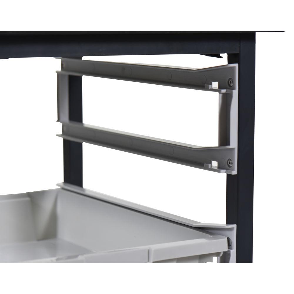 Luxor Double Row Mobile Bin Storage Unit