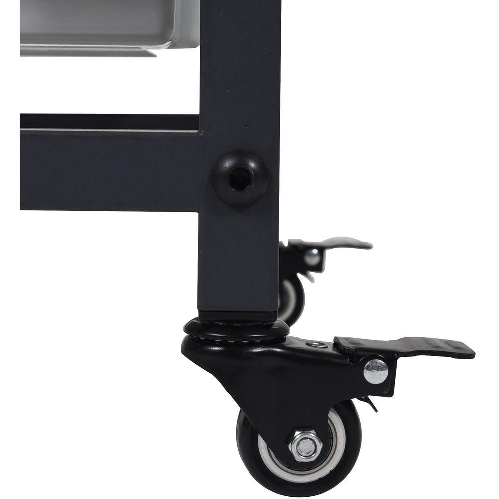 Luxor Double Row Mobile Bin Storage Unit