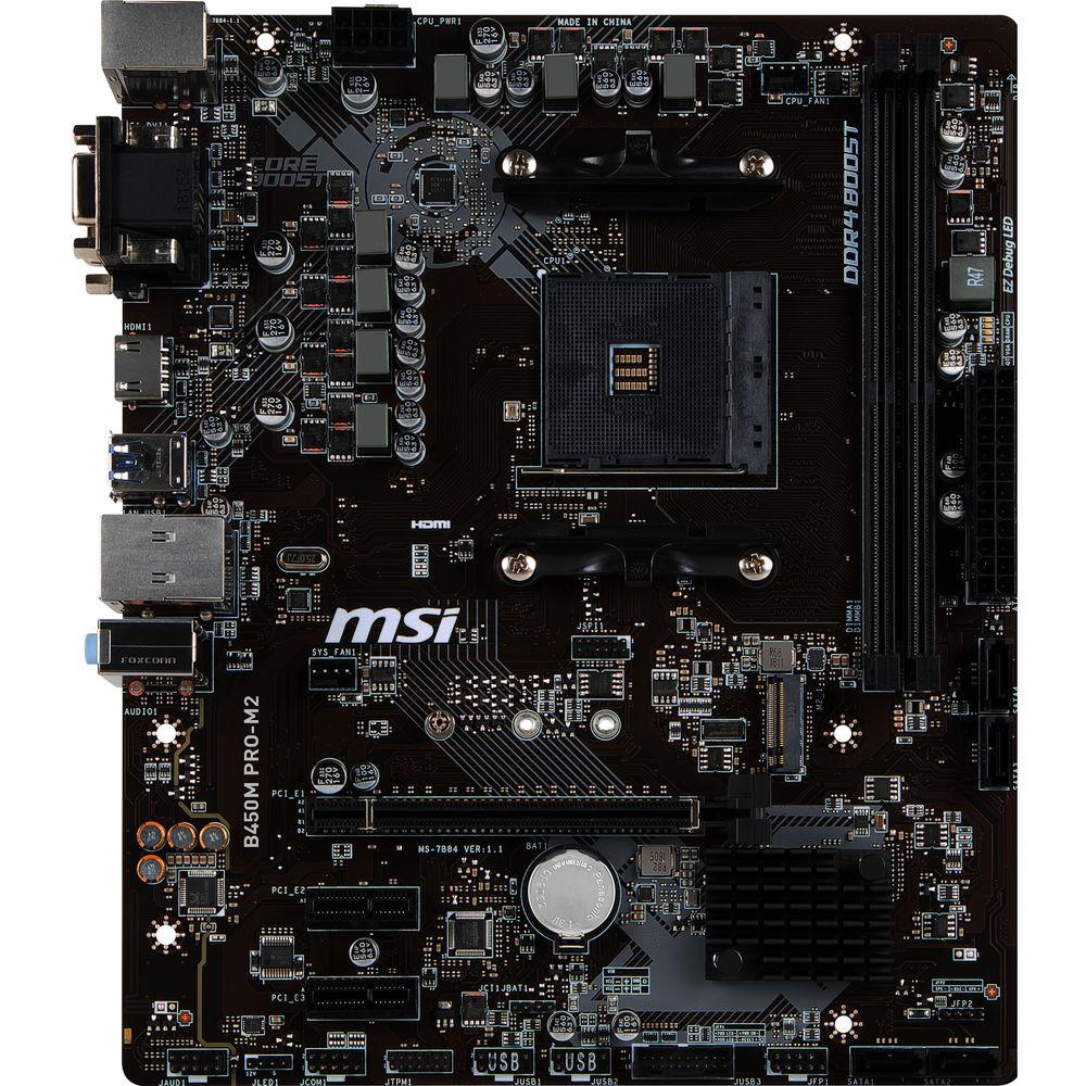 MSI B450M PRO-M2 AM4 Micro-ATX Motherboard