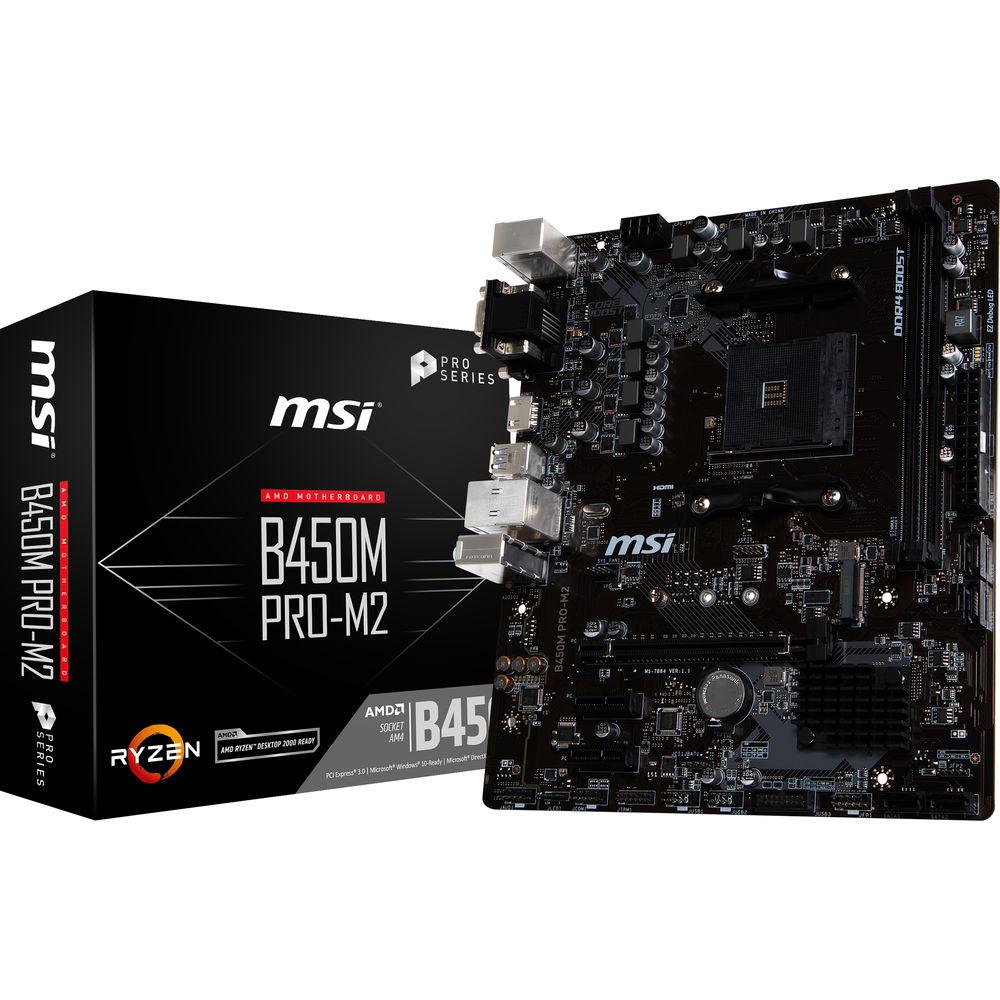 MSI B450M PRO-M2 AM4 Micro-ATX Motherboard