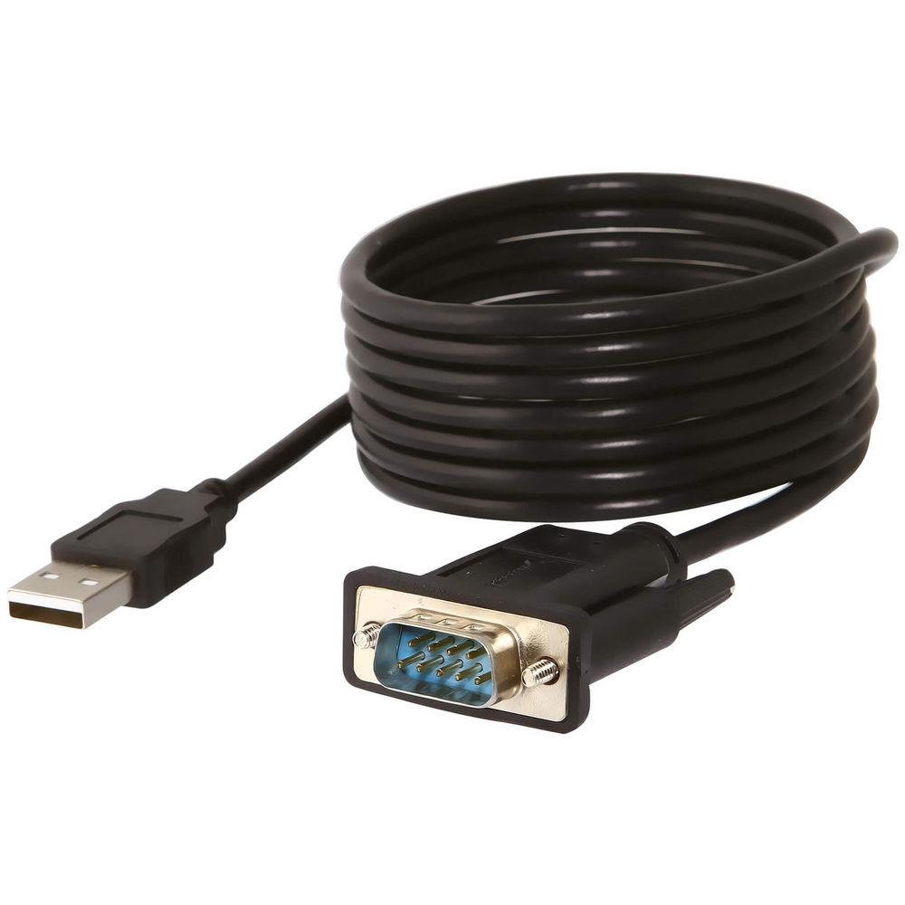 Sabrent USB 2.0 Type-A Male to RS-232 DB9 Serial 9-Pin Adapter Cable
