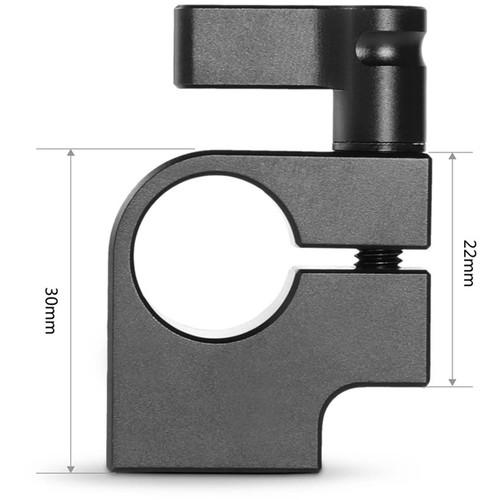 SmallRig Single 15mm Rod Clamp with Two 1 4"-20 Threads