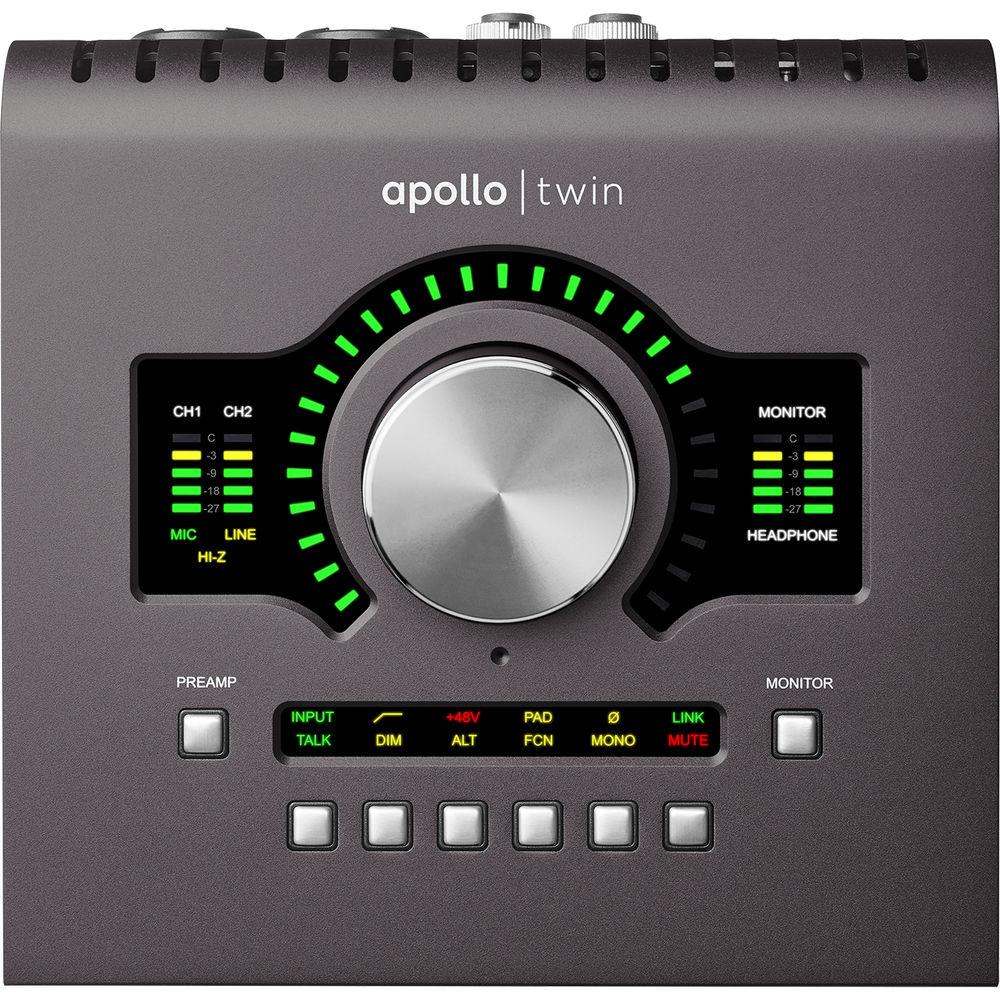 Universal Audio Apollo Twin MKII SOLO Desktop Interface with Realtime UAD Processing for Mac and Windows