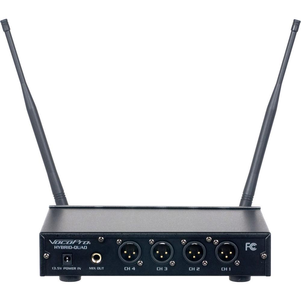 VocoPro Digital-Quad-H2 Four-Channel UHF Wireless Handheld Microphone System