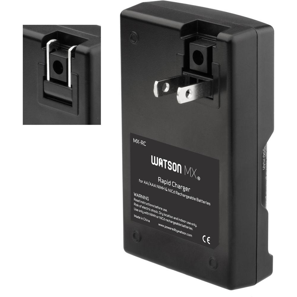 Watson MX 4-Hour Rapid Charger with 4 MX AAA NiMH Batteries