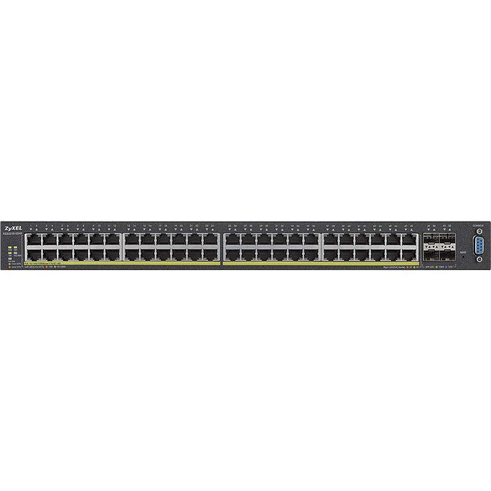 ZyXEL 48-Port 100 1000 Mb s and 4-Port 10GbE SFP L2 PoE Switch with 10GbE Uplink