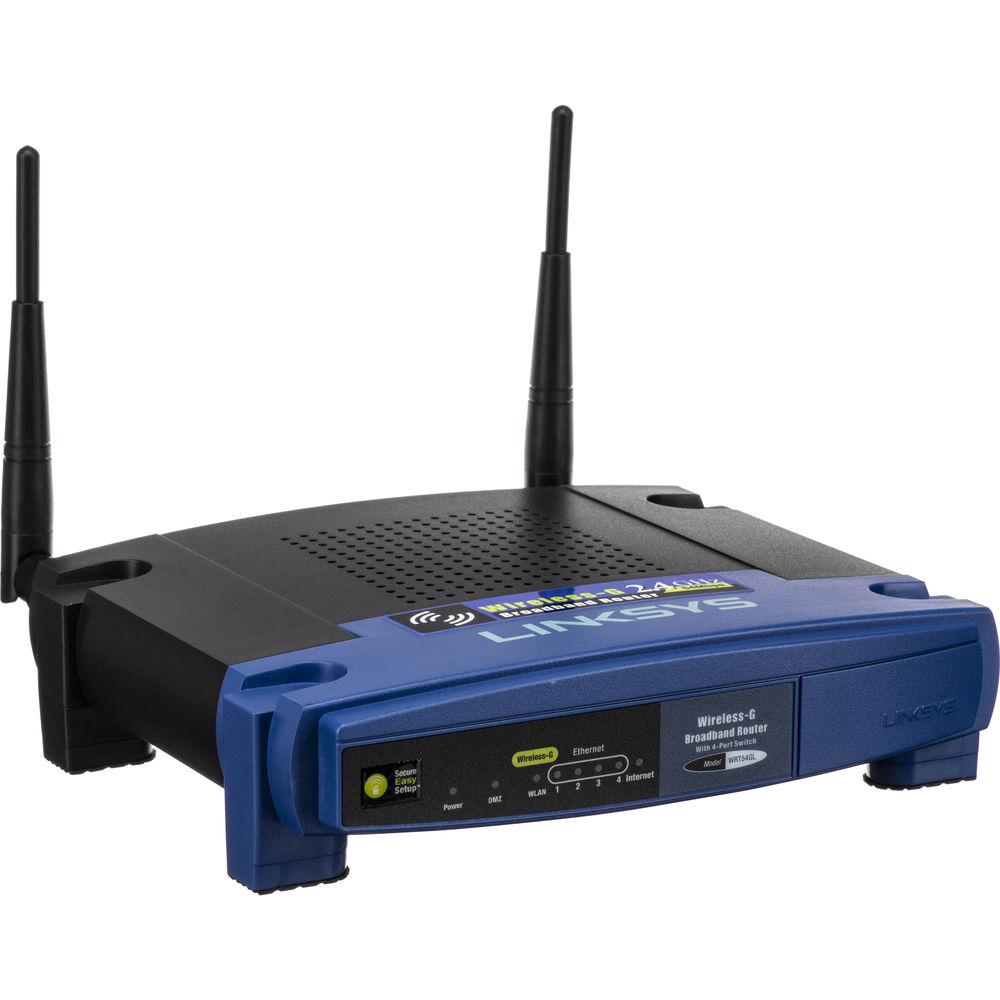 Linksys WRT54GL Wireless-G Broadband Router with Linux, Linksys, WRT54GL, Wireless-G, Broadband, Router, with, Linux
