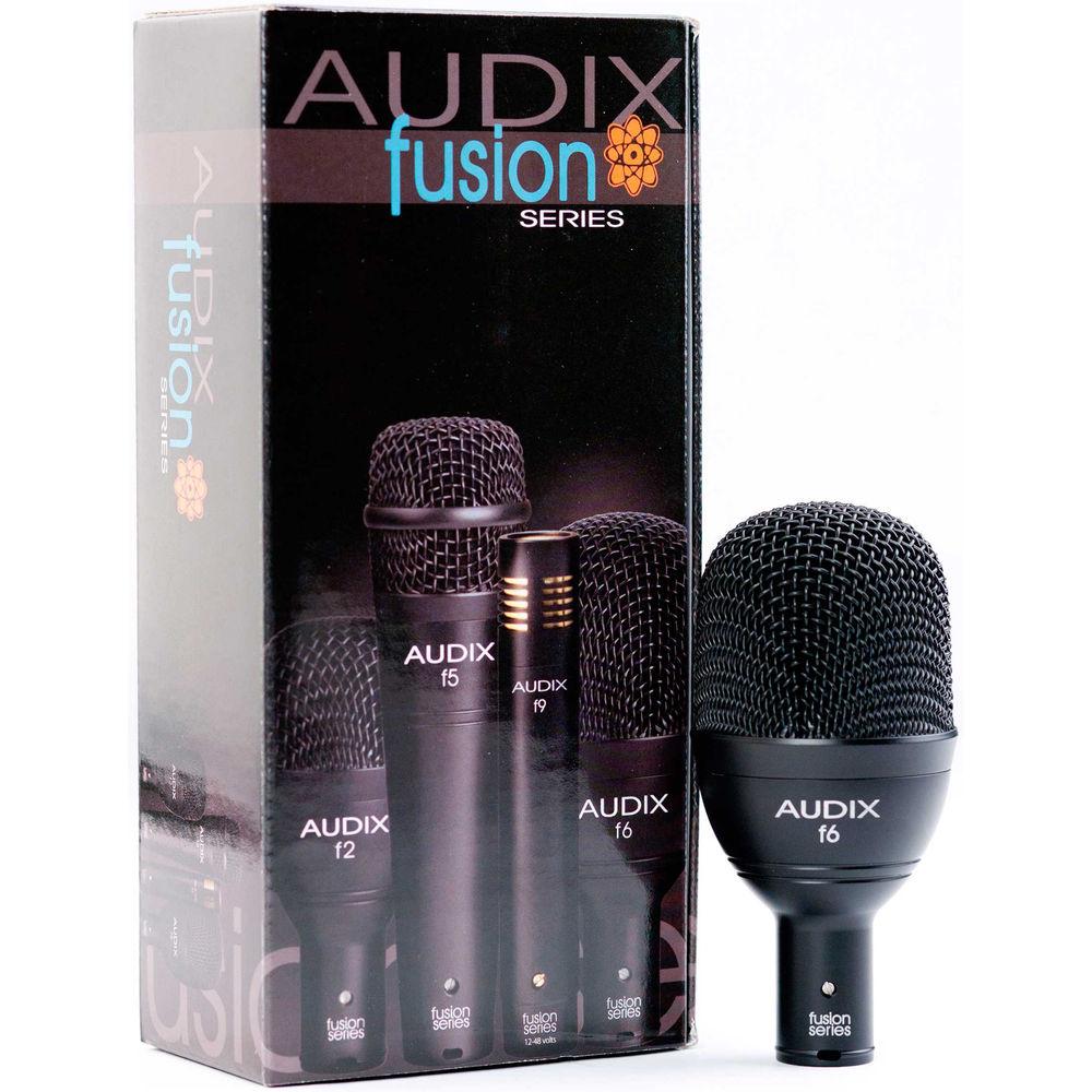 Audix f6 Fusion Series Hypercardioid Low-Frequency Instrument Microphone