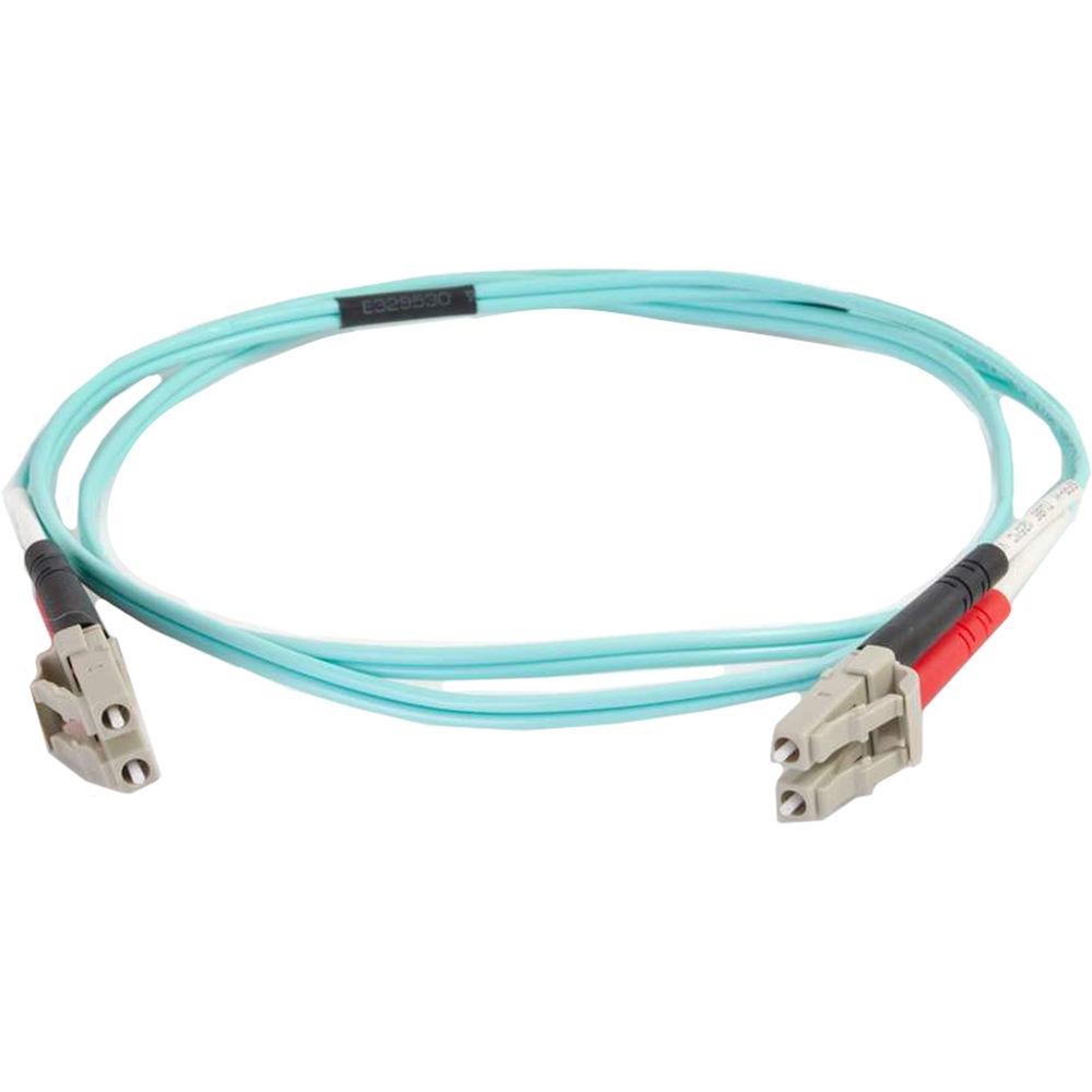 C2G 50 125 LC Male to LC Male Multimode Fiber Optic OM4 Cable