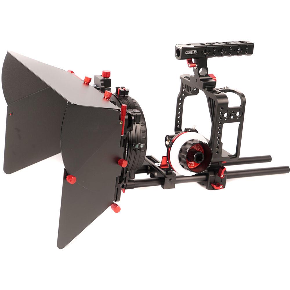 CAME-TV Protective Cage Kit with Handgrip and Shoulder Support for Canon 5D