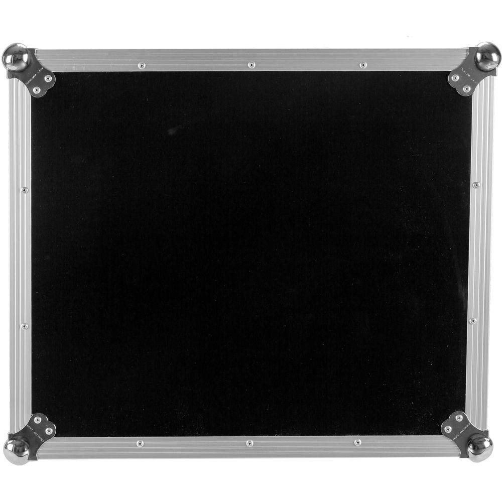 DeeJay LED 11 RU Slant Mixer Rack 16 RU Vertical Rack System Combo Case with Caster Board, Table, and 17" Laptop Shelf