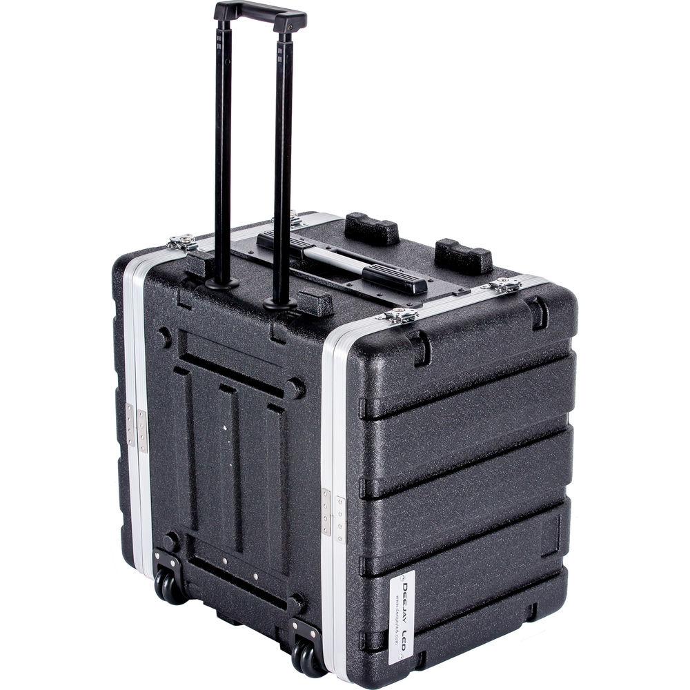 DeeJay LED 8 RU ABS Case with Locking Wheels