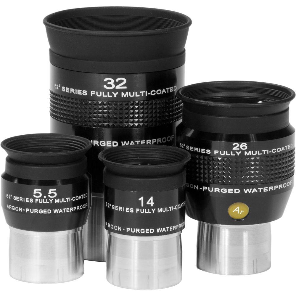 Explore Scientific 62° Series 5-Piece Wide-Angle Eyepiece Set