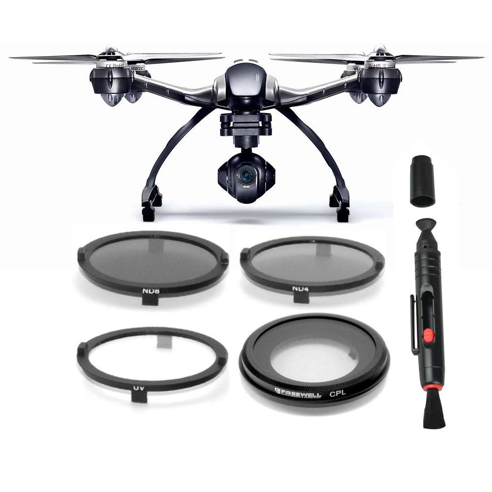 Freewell UV CPL ND 4-Filter Kit for Yuneec CGO3 Gimbal Cameras