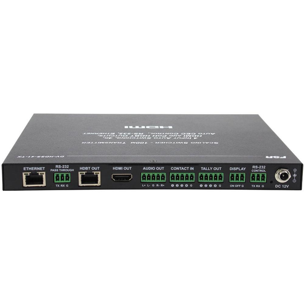 FSR Digital Video 4x1 Scaling Switcher with HDBaseT & HDMI Outputs