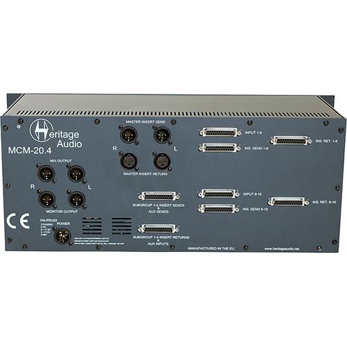 Heritage Audio MCM-20.4 Analog 20-Channel Summing Mixer