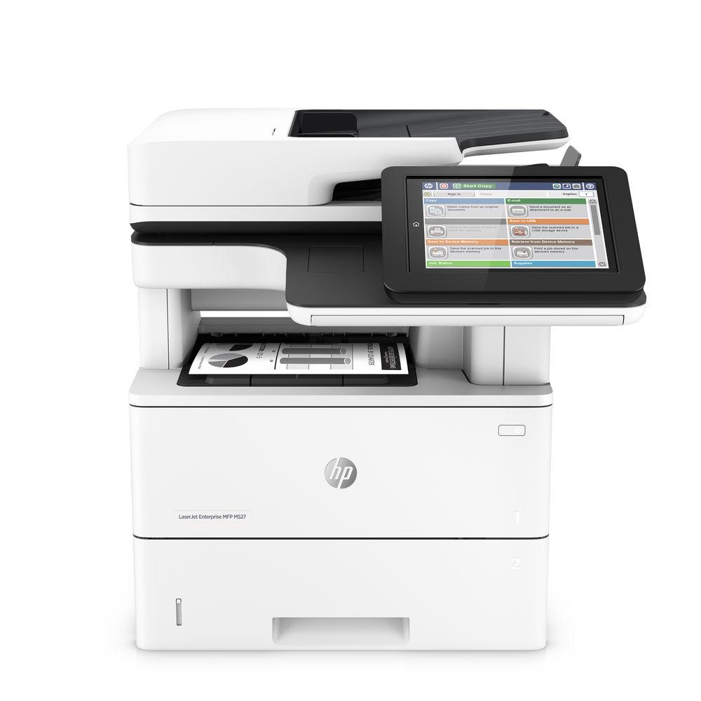 HP LaserJet Enterprise M527dn All-in-One Monochrome Laser Printer