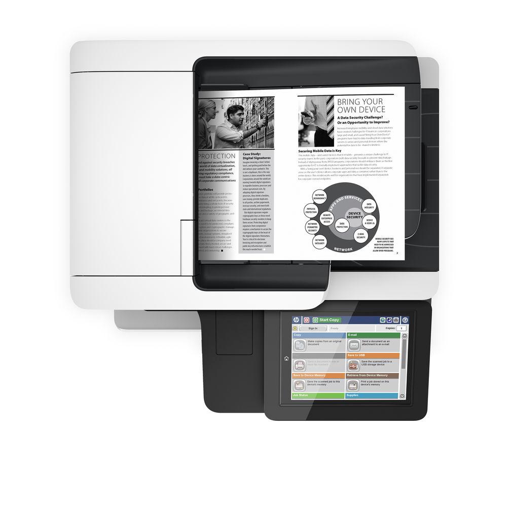 HP LaserJet Enterprise M527dn All-in-One Monochrome Laser Printer