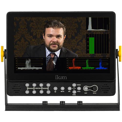 ikan VX9W-S 9" 3G-SDI HDMI Field Monitor with Scopes and L-Series Battery Plate