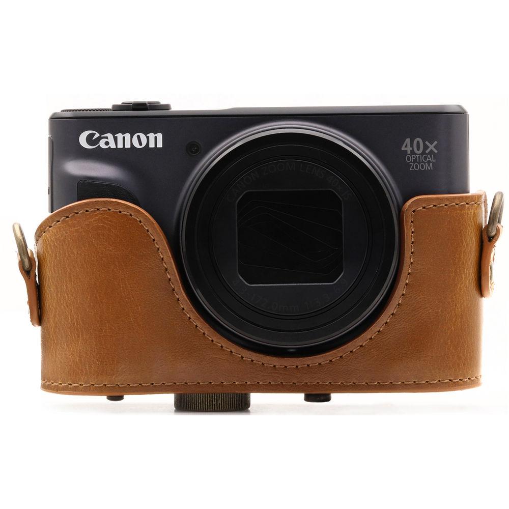 MegaGear Ever Ready Leather Camera Case for Canon PowerShot SX730 HS