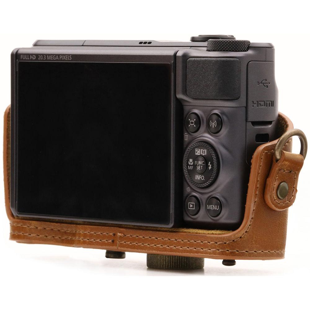 MegaGear Ever Ready Leather Camera Case for Canon PowerShot SX730 HS