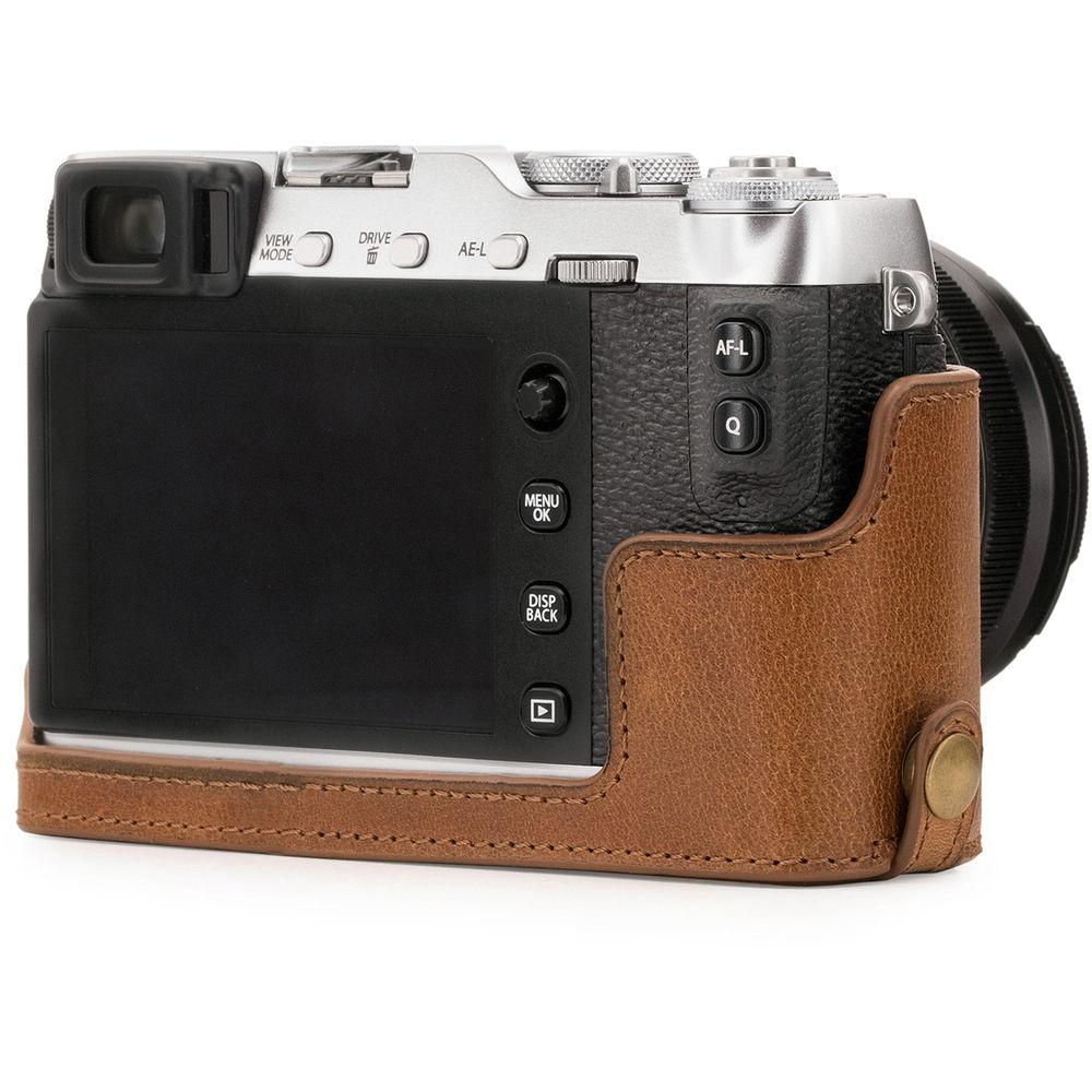 MegaGear Ever Ready Leather Half Case and Strap for Fujifilm X-E3