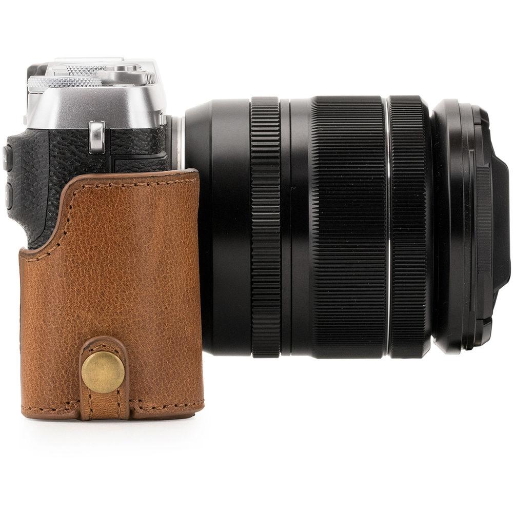 MegaGear Ever Ready Leather Half Case and Strap for Fujifilm X-E3