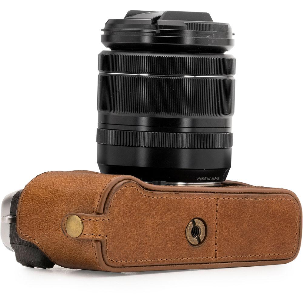 MegaGear Ever Ready Leather Half Case and Strap for Fujifilm X-E3