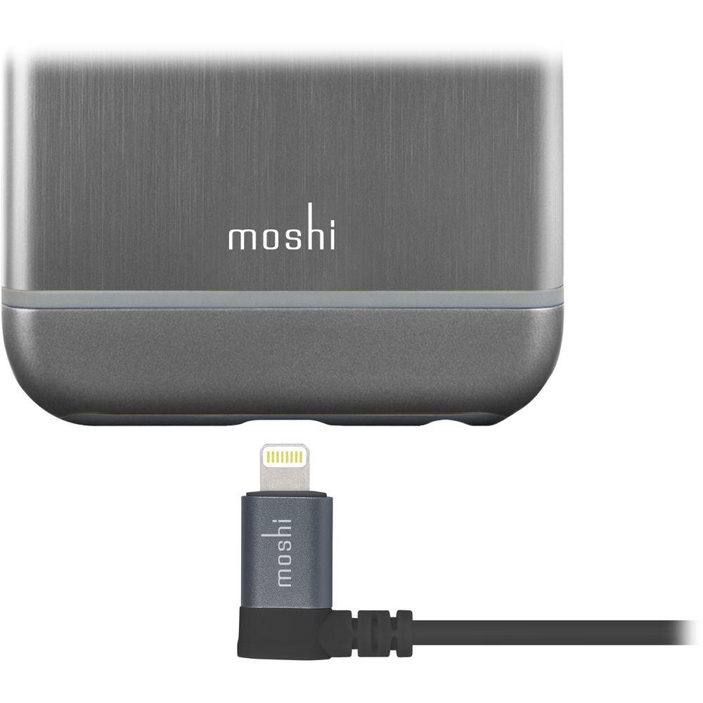 Moshi USB Type-A Male to Angled Lightning Male Cable