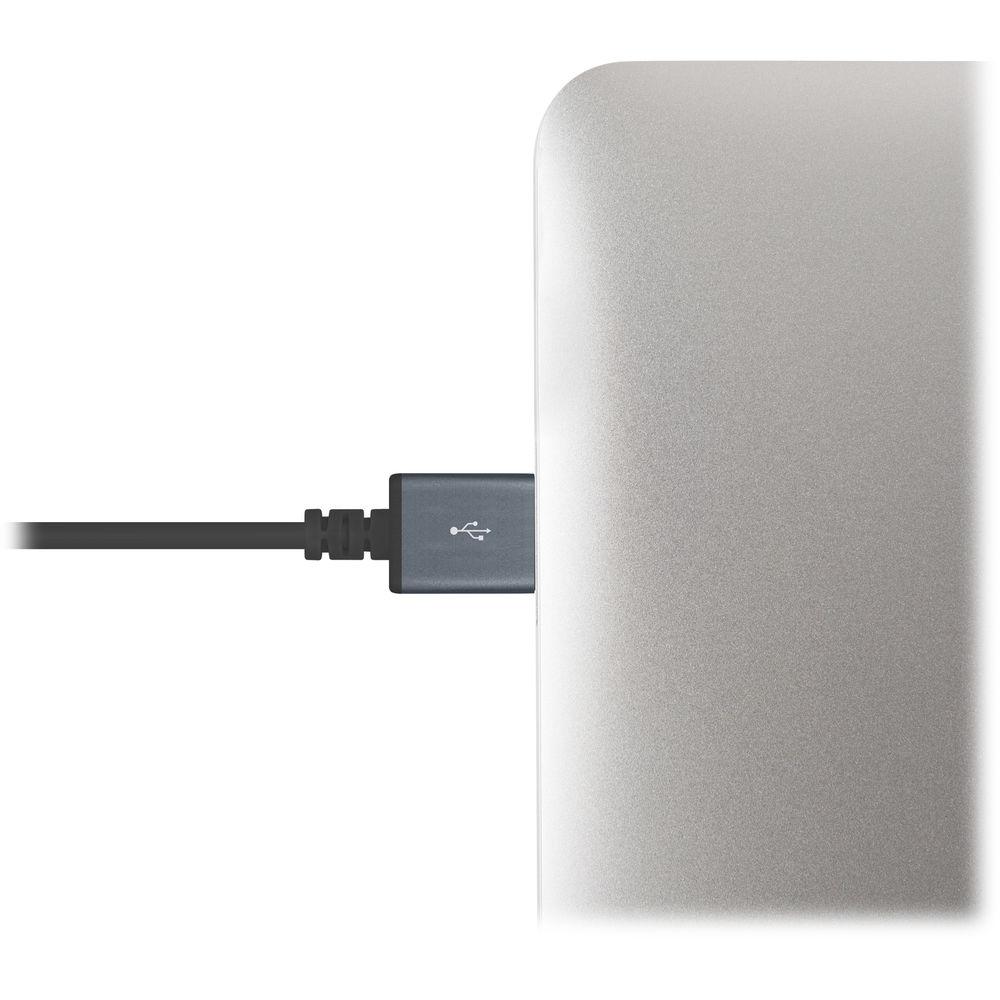 Moshi USB Type-A Male to Angled Lightning Male Cable