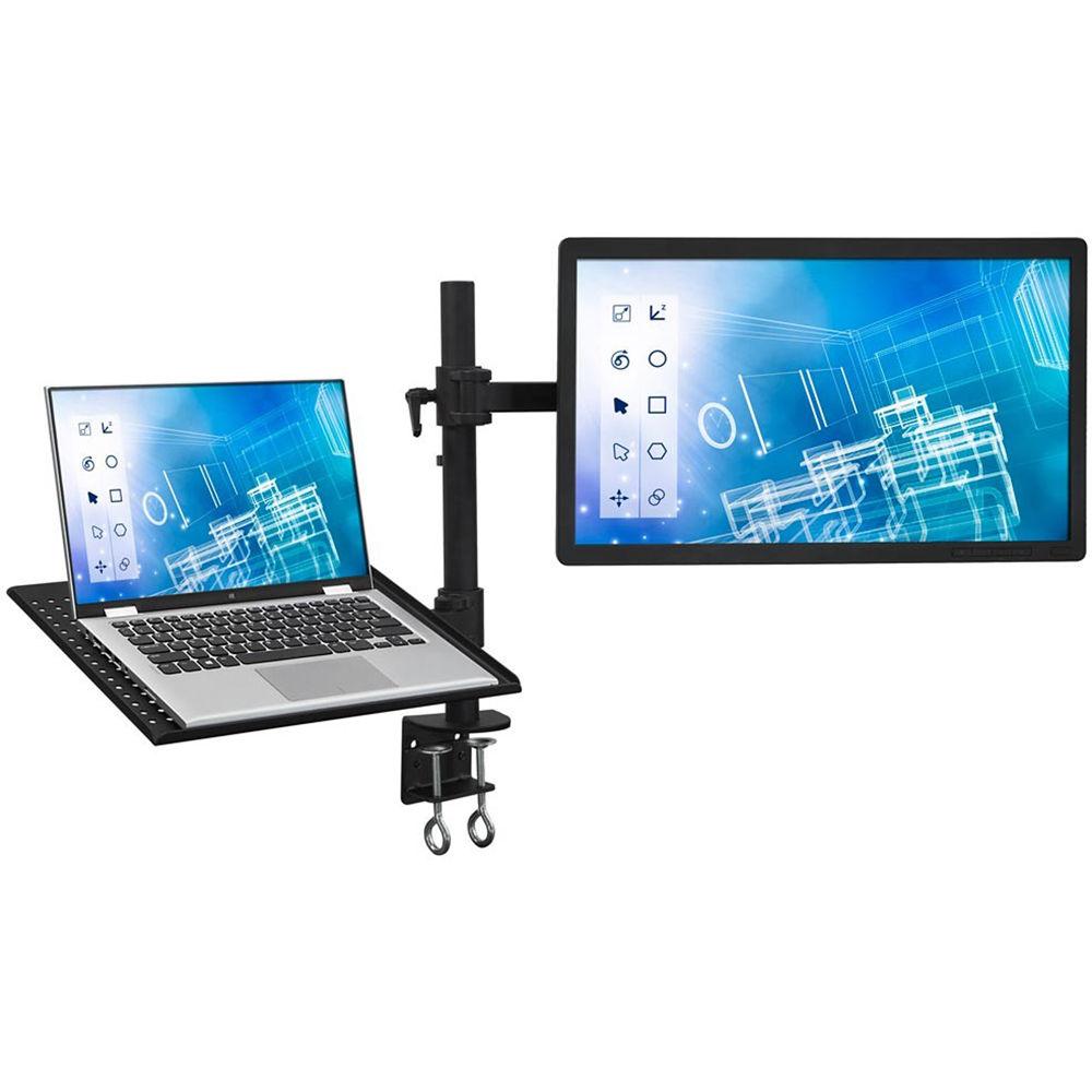 Mount-It! Combination Laptop and Monitor Desk Mount