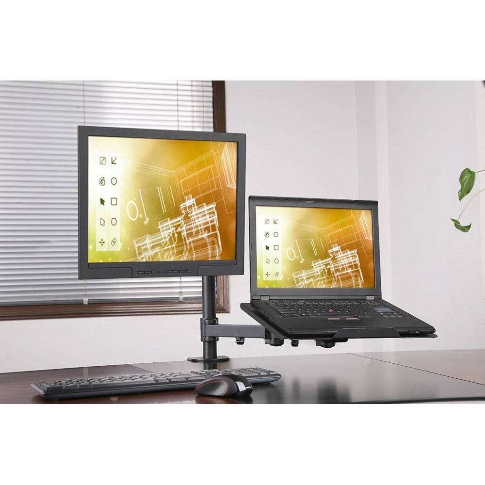 Mount-It! Combination Laptop and Monitor Desk Mount