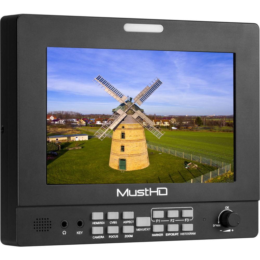 MustHD Hyper-Brite 1920 x 1200 7" HDMI Field Monitor
