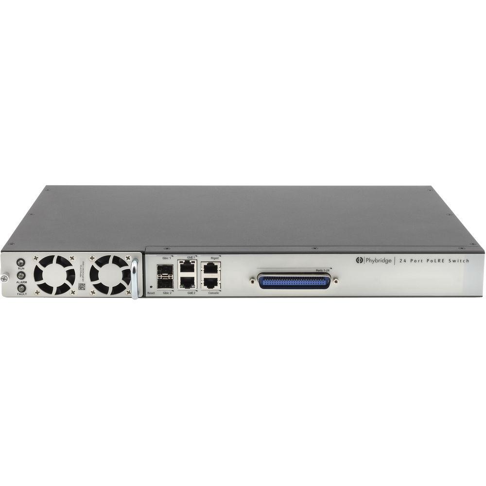 NVT PHYBRIDGE PoLRE 24-Port Ethernet PoE Managed Switch over Single Pair of Wire