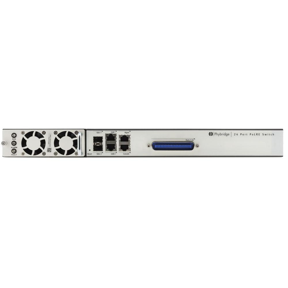 NVT PHYBRIDGE PoLRE 24-Port Ethernet PoE Managed Switch over Single Pair of Wire