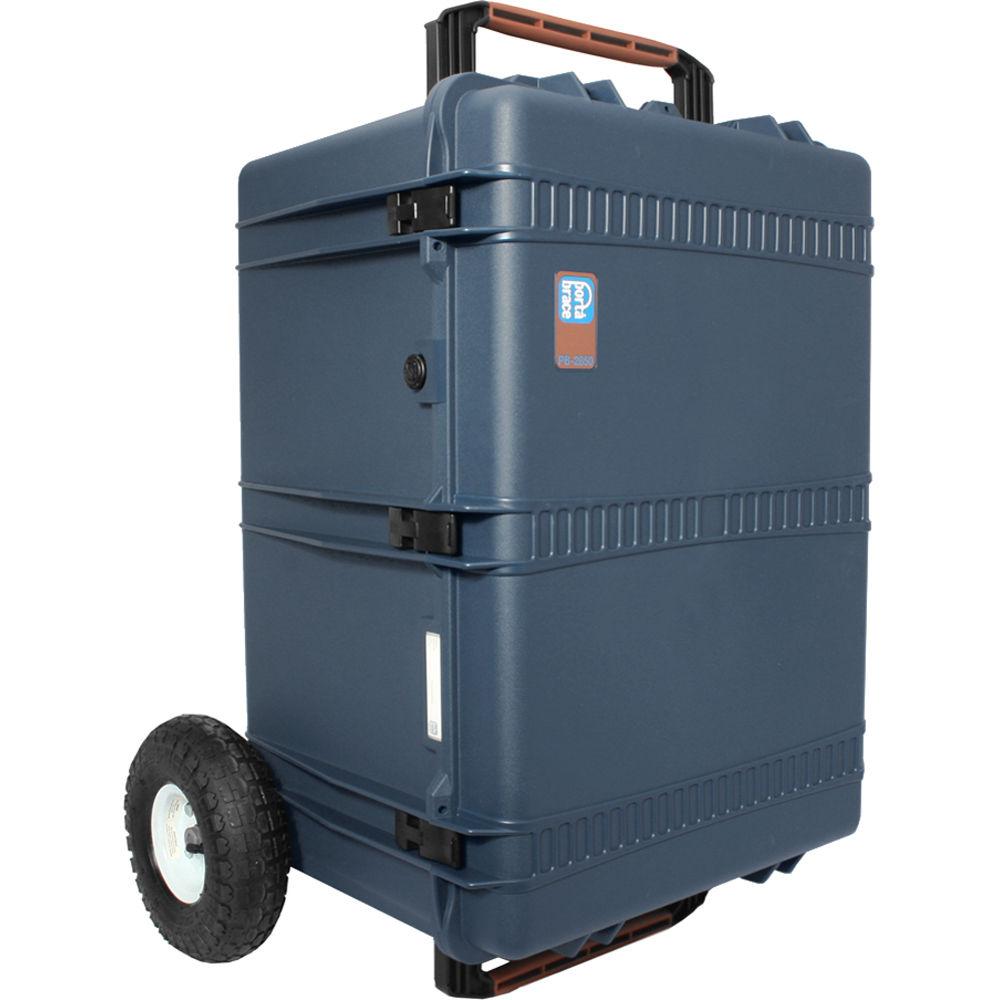Porta Brace Trunk-Style Hard Case with Off-Road Wheels