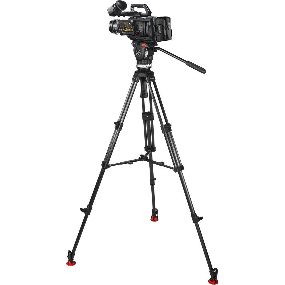 Sachtler Ace XL Tripod System with CF Legs & Mid-Level Spreader