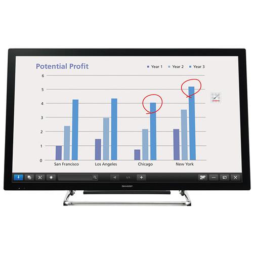 Sharp PN-L401C AQUOS BOARD 39.5" Full HD LED Digital Signage Touchscreen Display