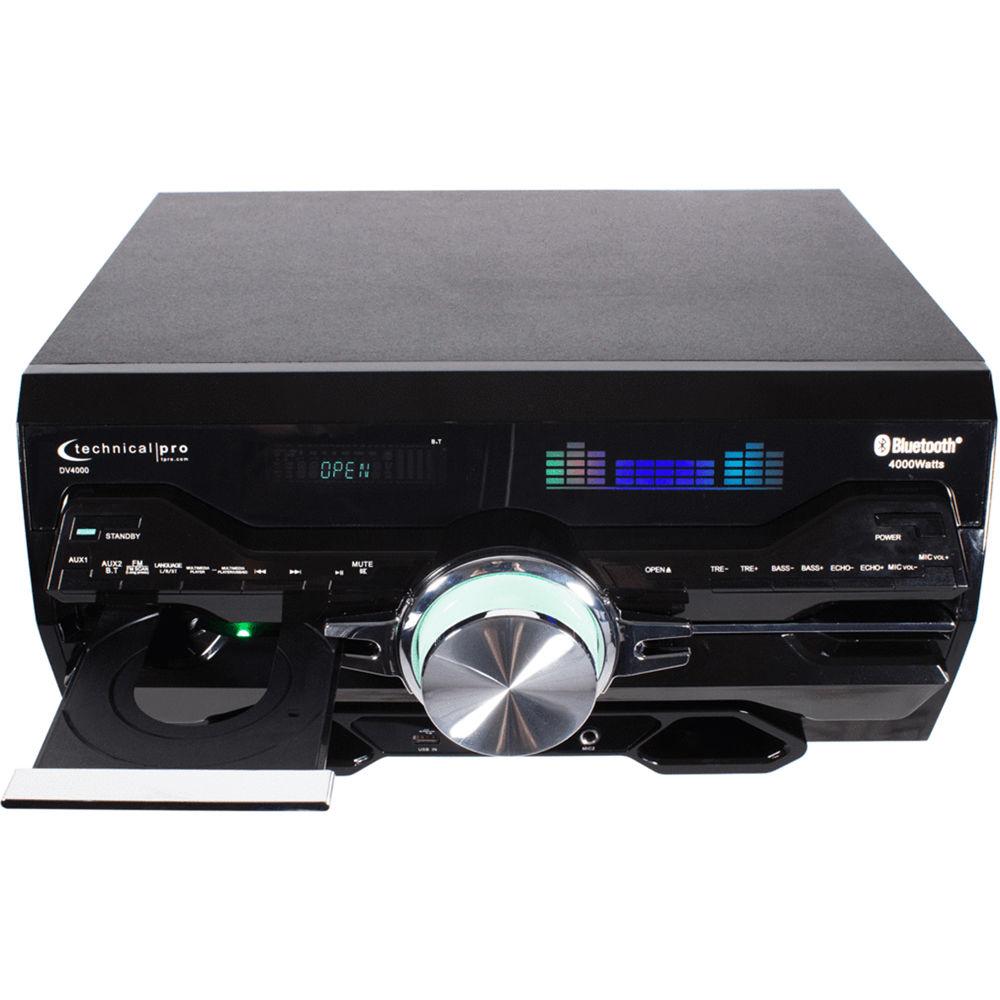Technical Pro Pro 15" Speaker & Entertainment Center with Bluetooth & Built-in DVD Player