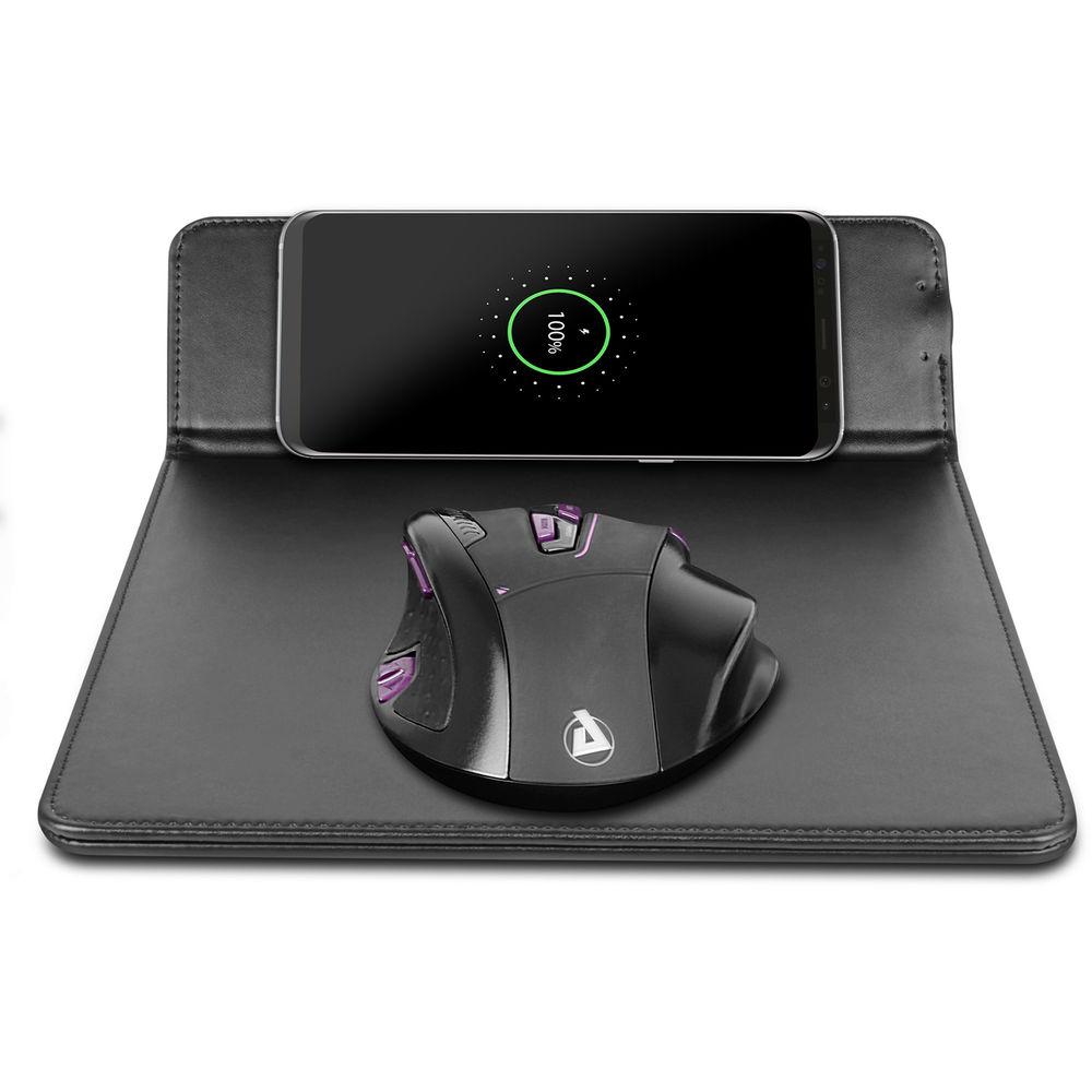 Aluratek 10W Qi Wireless Charging Mouse Pad