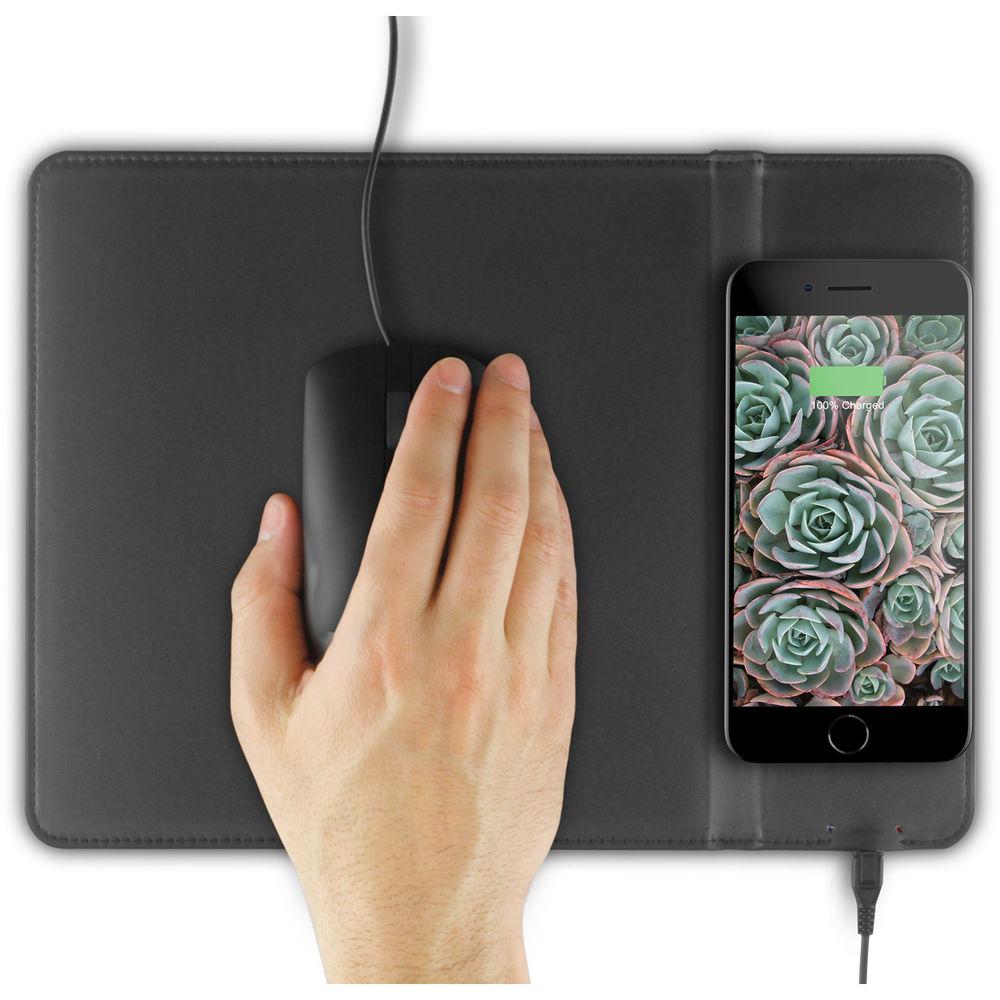 Aluratek 10W Qi Wireless Charging Mouse Pad