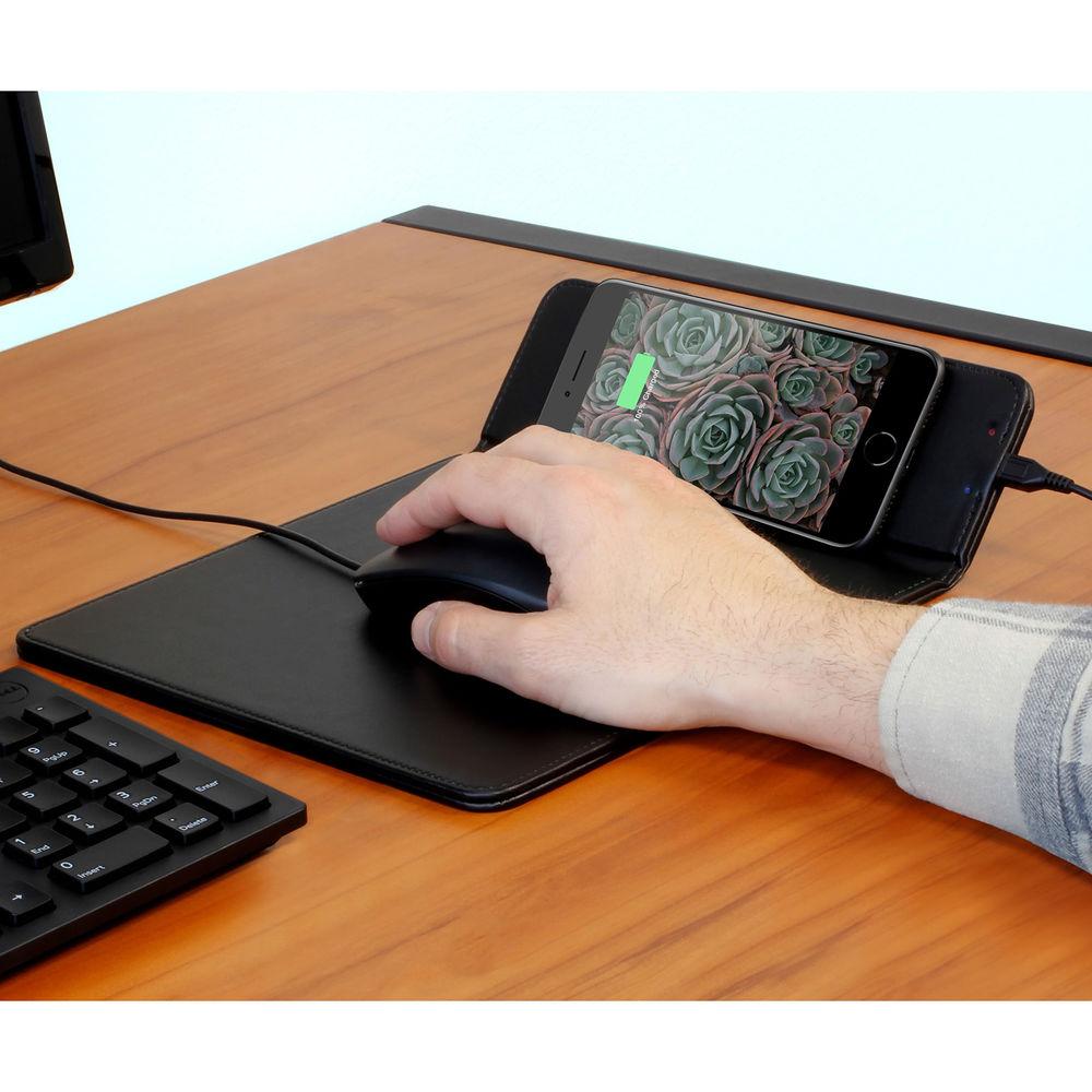 Aluratek 10W Qi Wireless Charging Mouse Pad