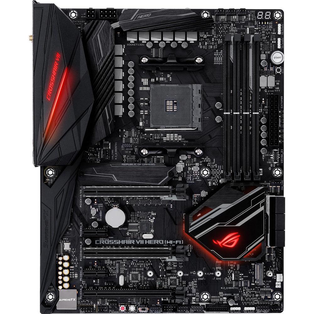 ASUS Republic of Gamers Crosshair VII Hero AM4 ATX Motherboard