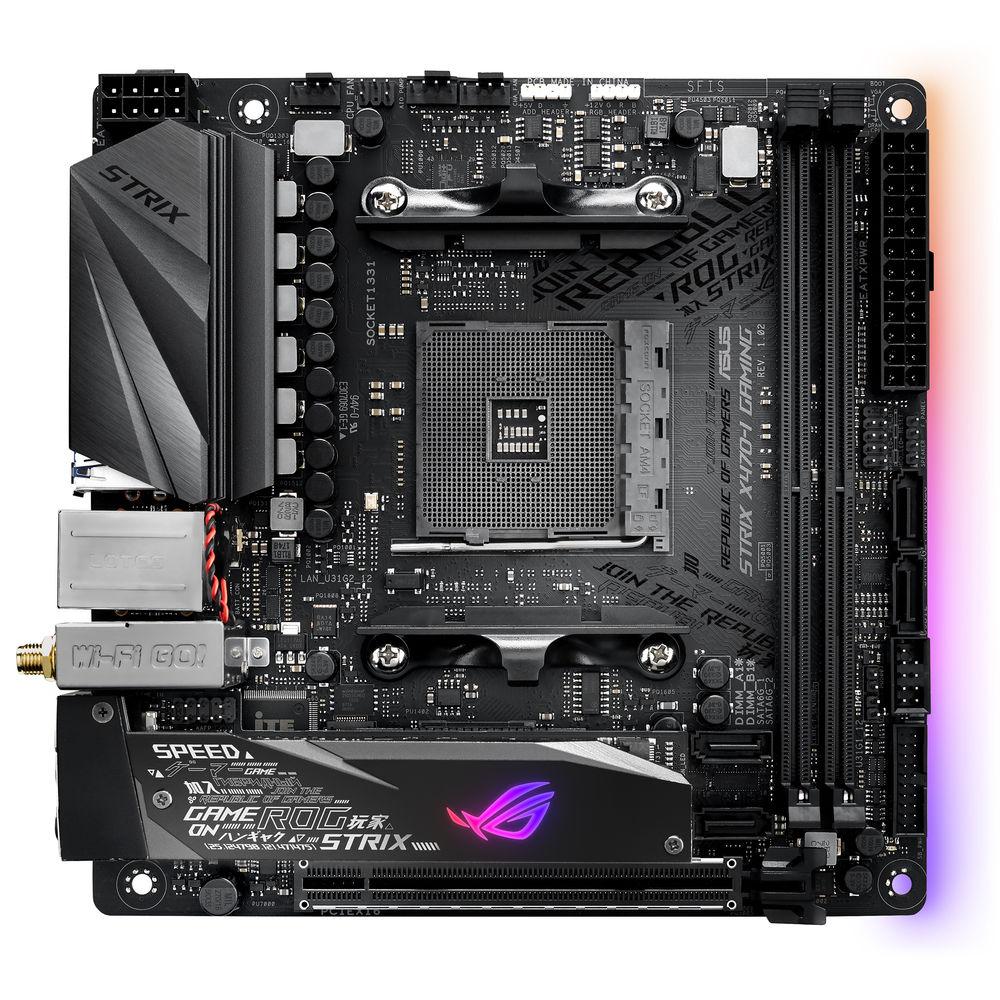 ASUS Republic of Gamers Strix X470-I Gaming AM4 Mini-ITX Motherboard