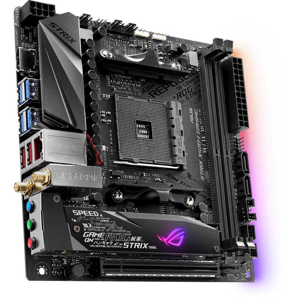 ASUS Republic of Gamers Strix X470-I Gaming AM4 Mini-ITX Motherboard