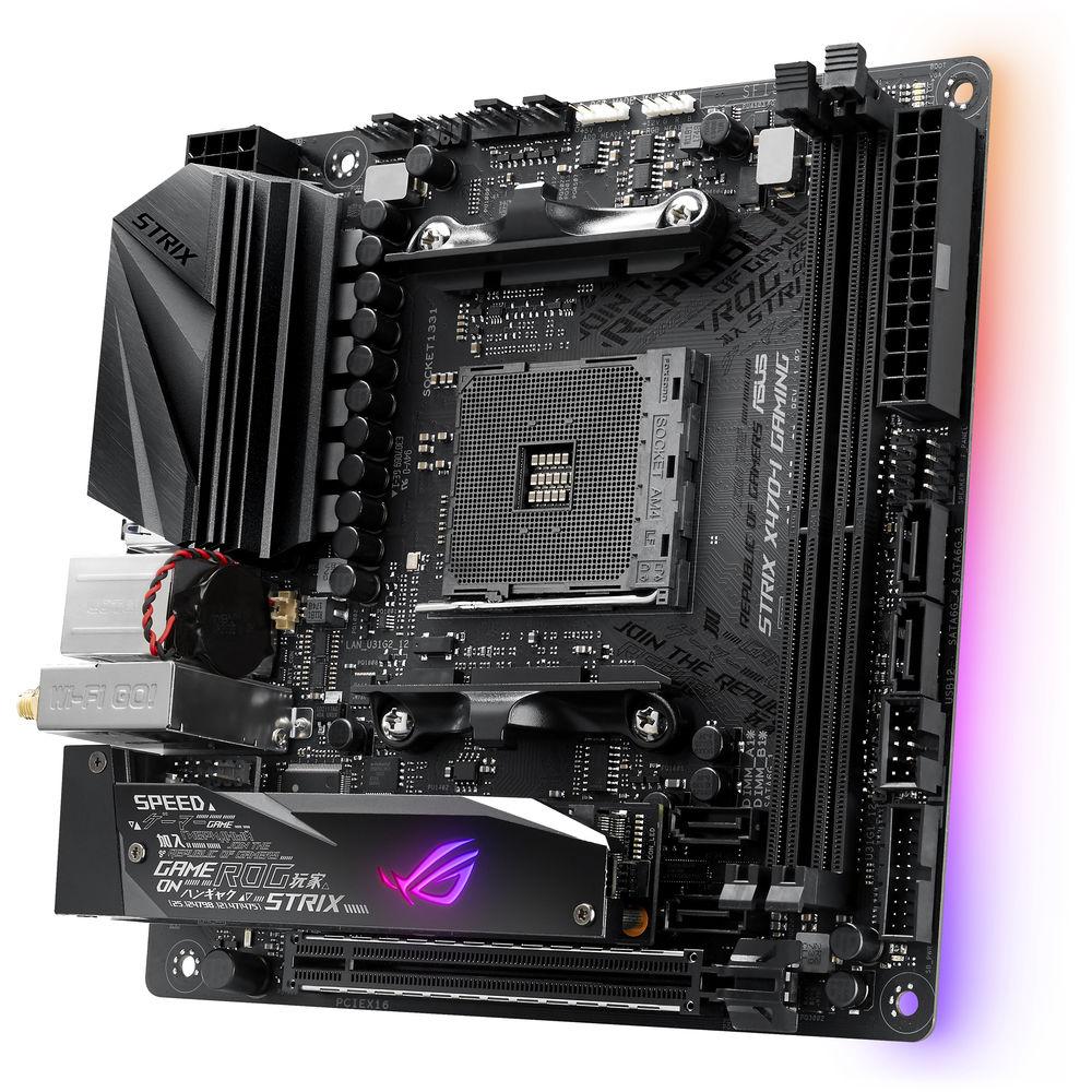 ASUS Republic of Gamers Strix X470-I Gaming AM4 Mini-ITX Motherboard
